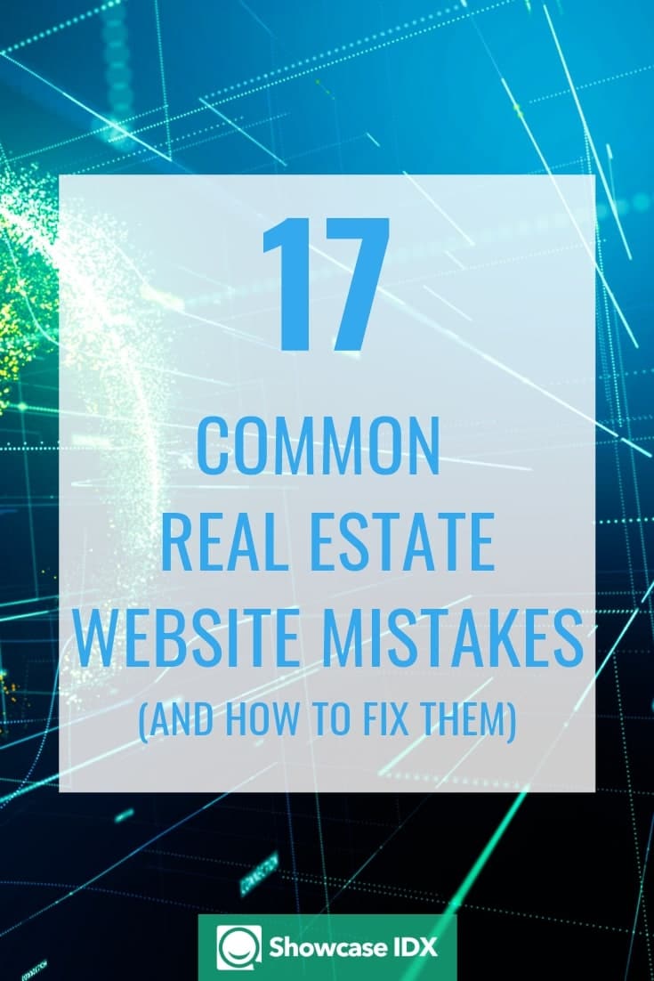 real estate website mistakes and fixes