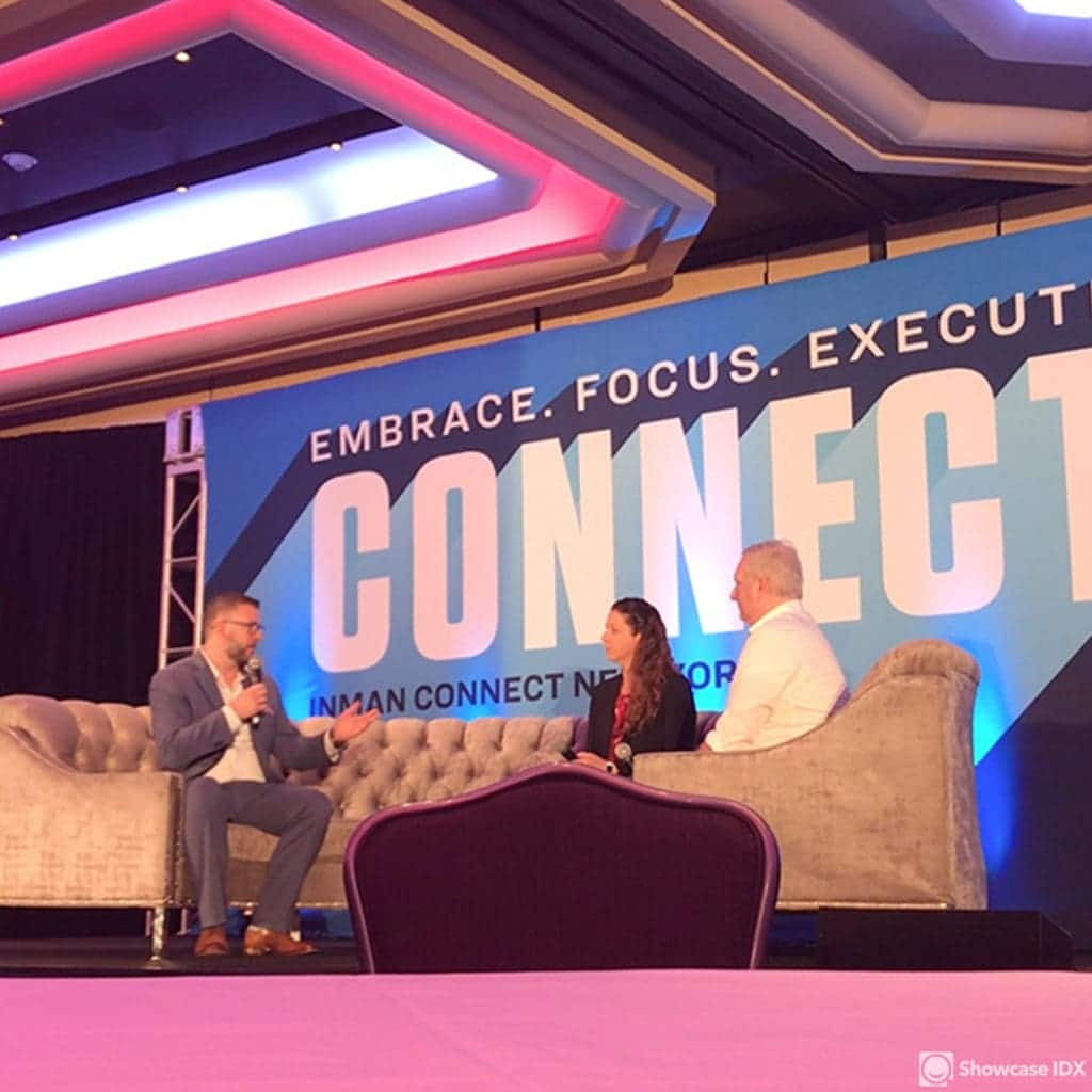 Inman Connect: Scott Petronis, Chief Product and Technology Officer at eXp Realty, moderates a discussion with Scott Lockhart, CEO at Showcase IDX, and Marinda Neumann, Managing Attorney at Lotus Law Center