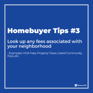 homebuyer tips 3 look up any fees associated with your HOA and neighborhood