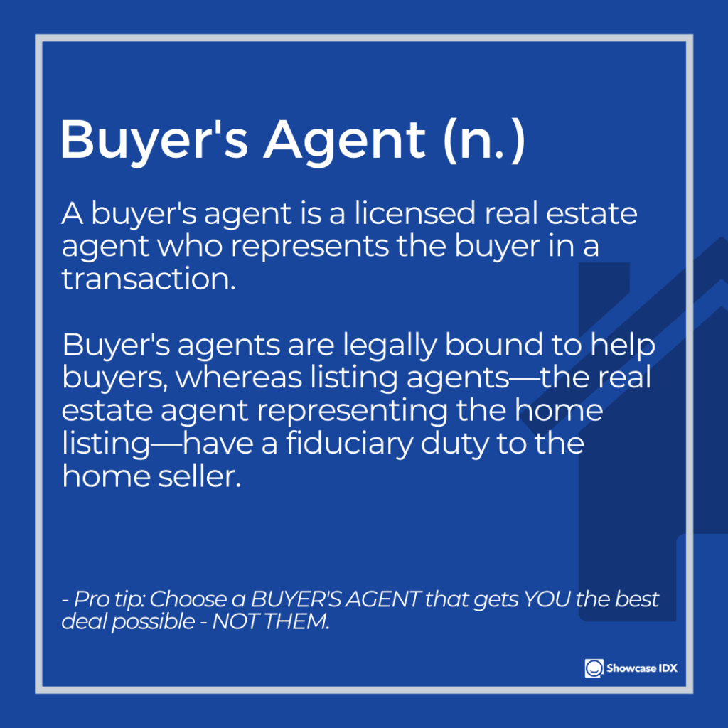 real estate definitions buyers agent