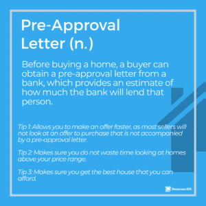 real estate definitions pre approval letter with tips